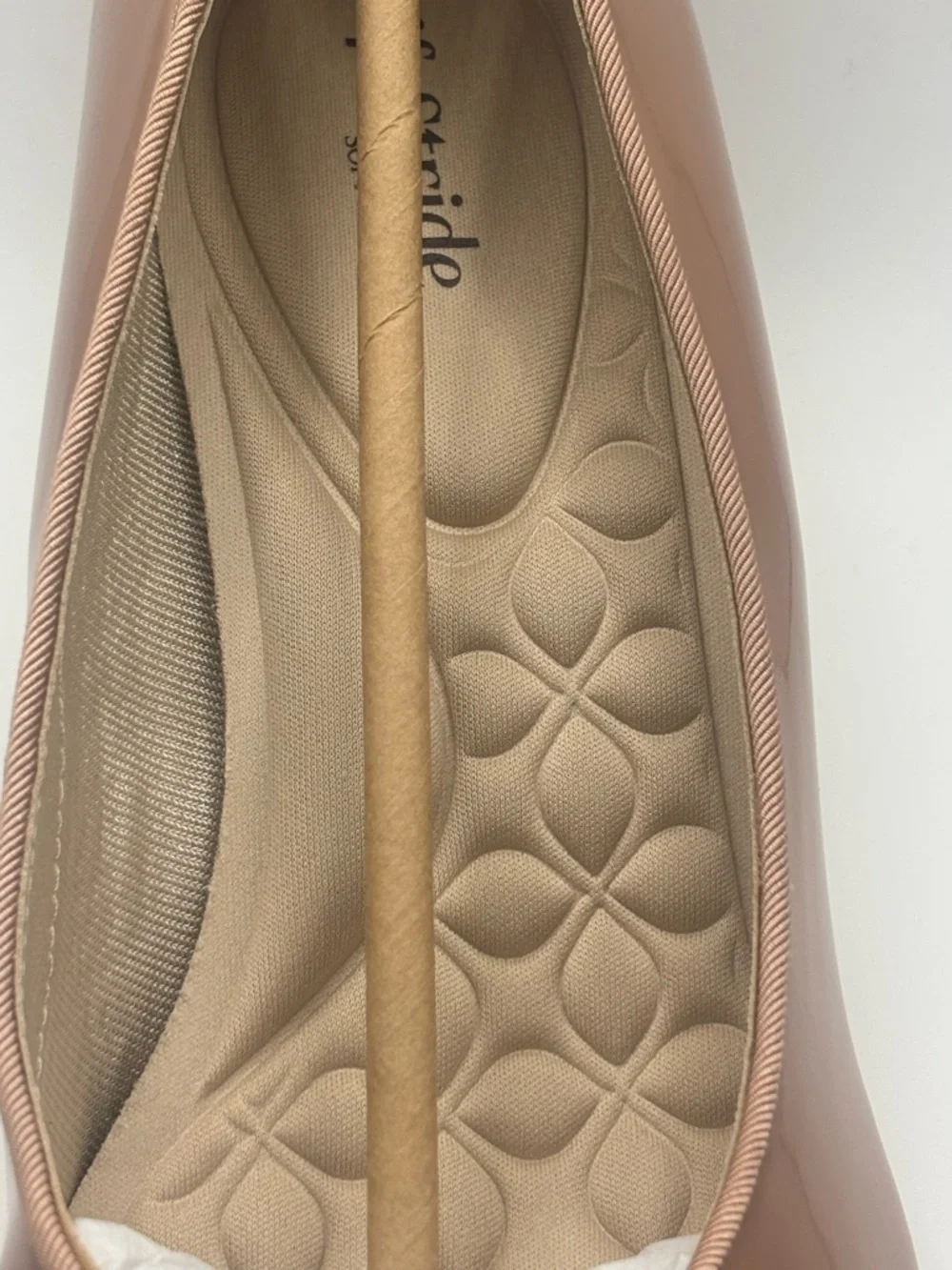 Life Stride Glossy Nude Patent Pump